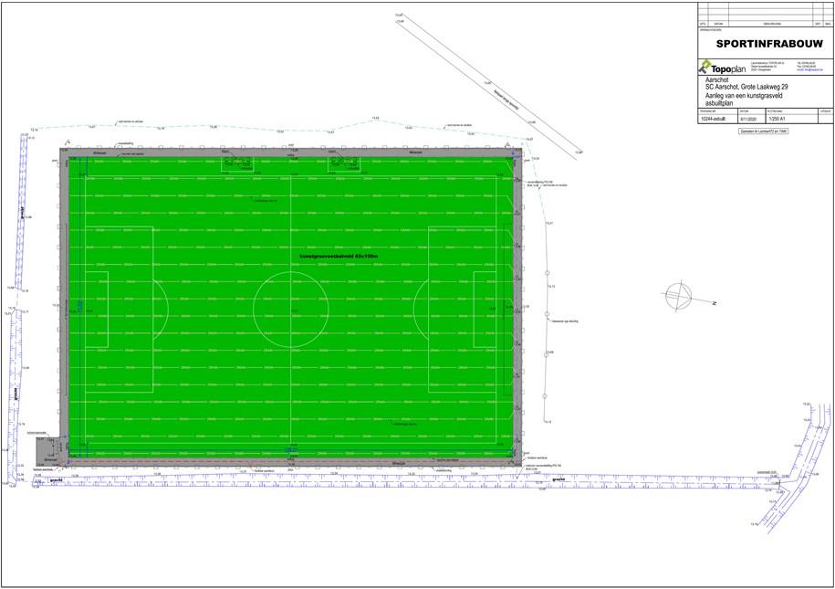 Aménagement terrain de football synthétique - Sportinfrabouw NV