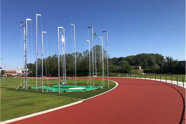 Aanleg kunststof atletiekpiste - Sportinfrabouw NV