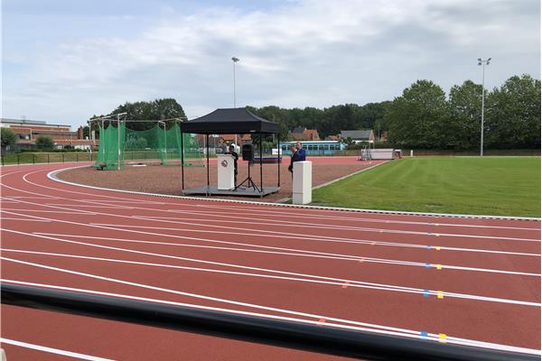 Aménagement piste d'athlétisme synthétique - Sportinfrabouw NV